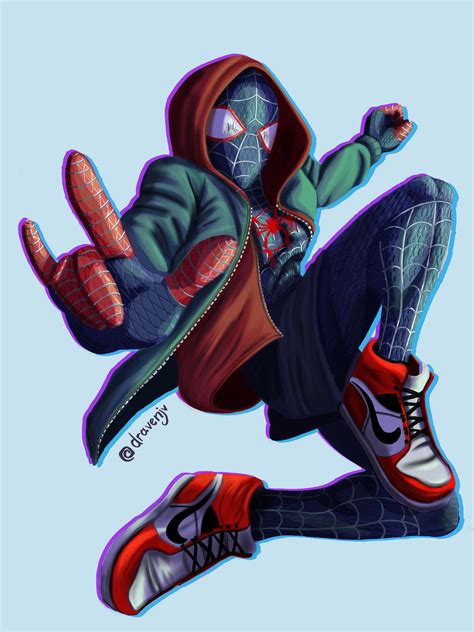 Miles Morales Spider Man Fan Art By Me Rfanart