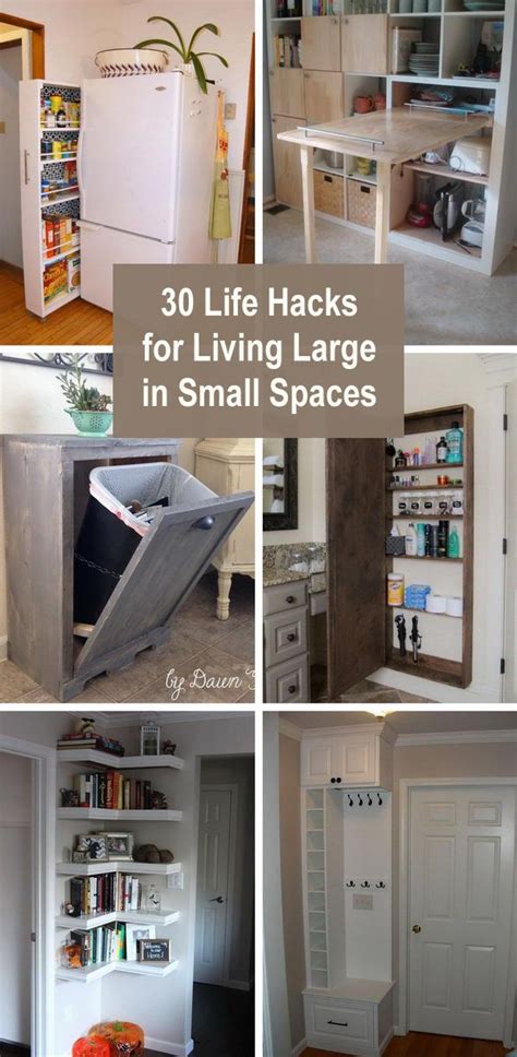 30 Life Hacks For Living Large In Small Spaces Small Space Organization