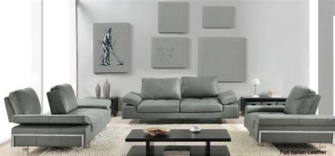 Petit Grande Contemporary Leather Living Room Set San Jose