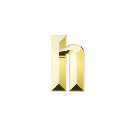 Lowercase H 3d Gold Text Effect Number Text Effect Gold Png
