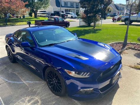6th Gen Deep Impact Blue 2015 Ford Mustang Gt Premium For Sale