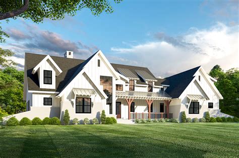 Plan 275006cmm Exclusive 5 Bed Modern Farmhouse Plan With Unique