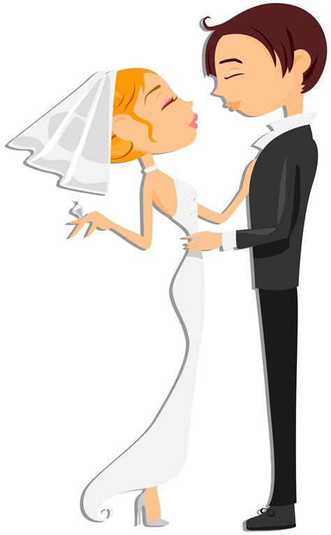 #cartoon #couple #love #wedding #bride | Wedding couple cartoon ...