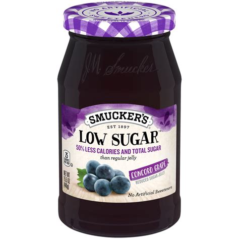 Low Sugar Reduced Sugar Concord Grape Jelly Smuckers
