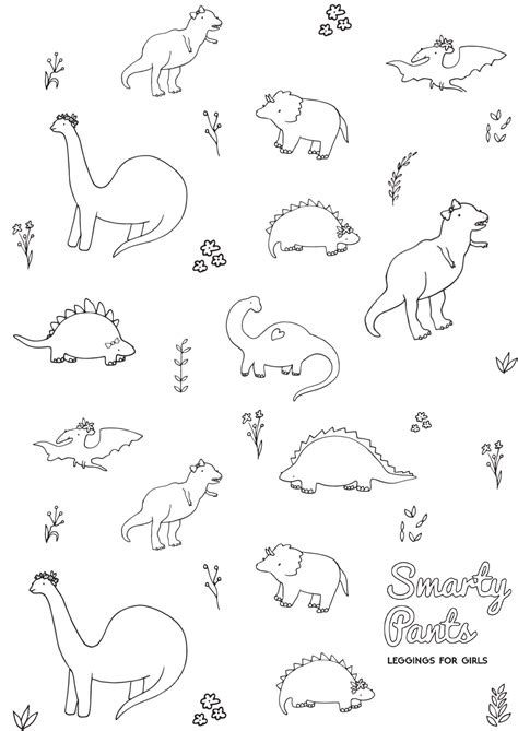 Girl Dinosaur Coloring Pages at GetColorings.com | Free printable