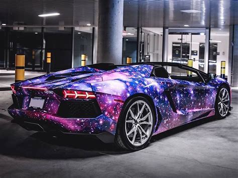 Galaxy Wrapped Aventador Roadster Will Take Your Breath Away Galaxy