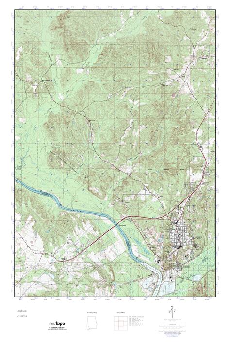 Mytopo Jackson Alabama Usgs Quad Topo Map