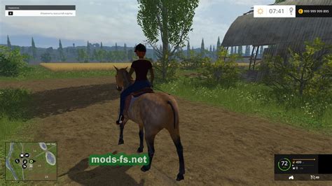 Мод лошади Equestrian Woman Drivable для Farming Simulator 2015