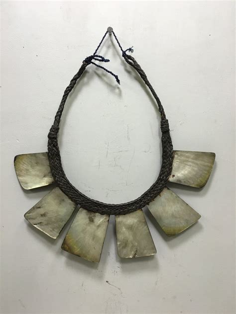 Necklace Philippine Ifugao Tribal Shell Rattan Necklace
