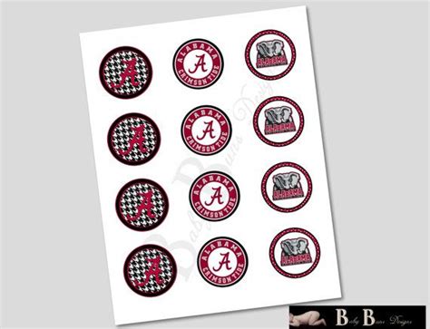 Alabama Crimson Tide Party Pack Printable Party Supplies Party Packs