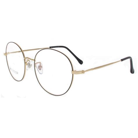 Round Unisex Vintage Titanium Optical Frame Glasses