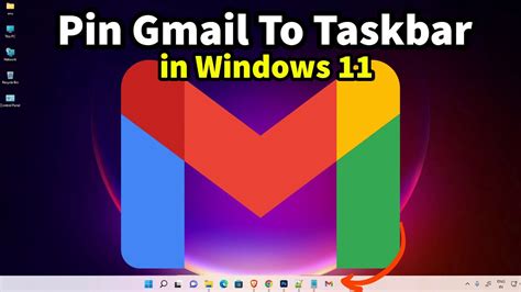 How To Pin Gmail To Taskbar In Windows 11