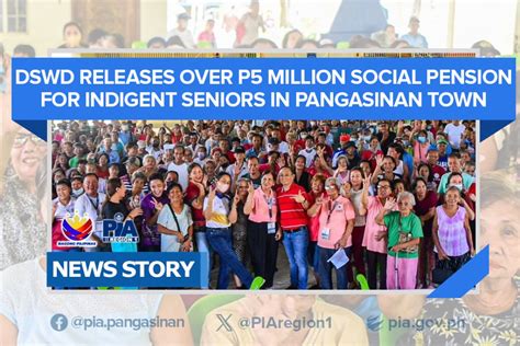 PIA DSWD Releases Over P5 Million Social Pension For Indigent Seniors