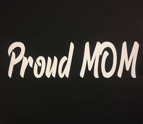 Proud Mom Logo Decal Etsy