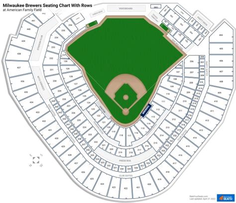 Milwaukee Brewers Seating Chart With Seat Numbers Awesome Home