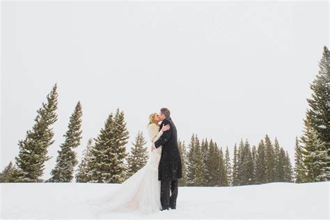 Winter Wedding Aspen Snow Aspen Winter Wedding By Elevate Photography
