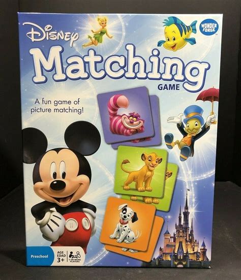 Disney Matching Game Wonder Force Preschool Age Edad 3 One Or More