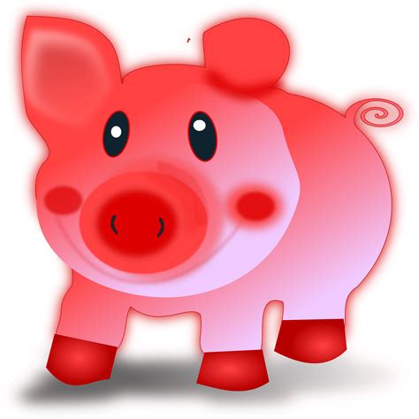 Pink Pig Cartoon Drawing Free Image Download