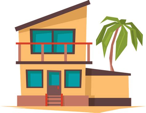 Premium Beach Houses Illustration Pack From Buildings Illustrations