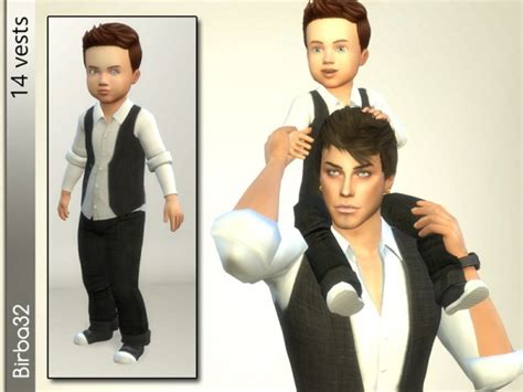 The Sims Resource Like Dad Classic Vest By Birba32 • Sims 4 Downloads