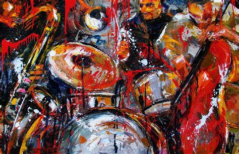 Jazzy Jazz Painting By Debra Hurd