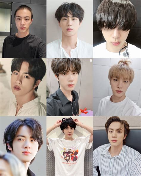 Daily Seokjin👨‍🚀 𝔪𝔦𝔩𝔦𝔱𝔞𝔯𝔶 𝔴𝔦𝔣𝔢 On Twitter Proof That Seokjin Can Pull Off Any Type Of Hair