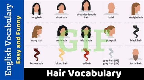 Learn Vocabulary By Topics Hair Vocab 021 Youtube