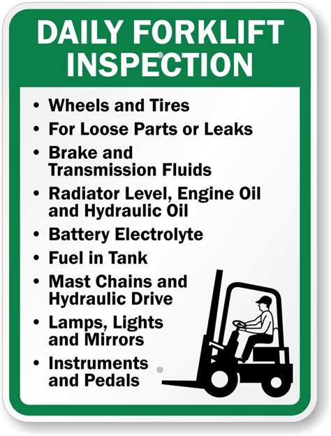 Forklift Dailycheck Health Safety Poster Safety Posters Safety Slogans
