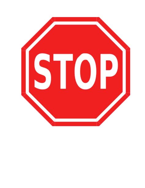 Stop Sign Classroom Freebies