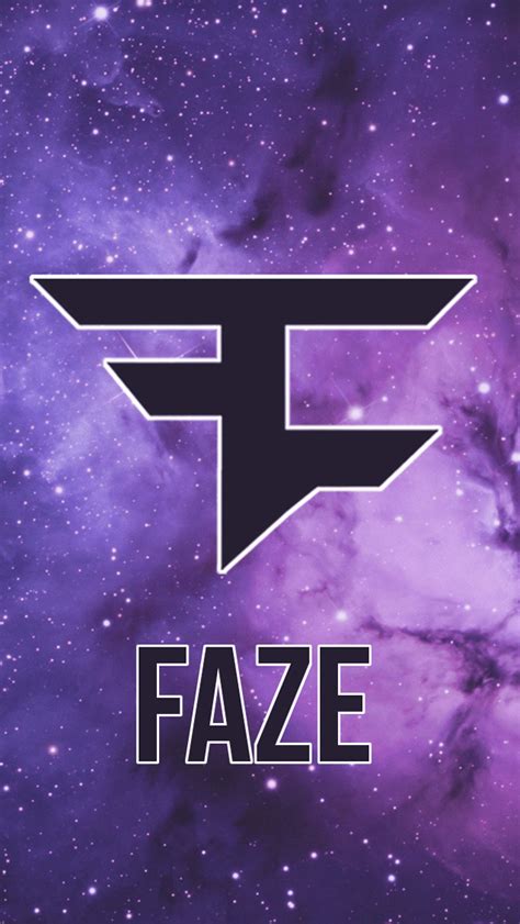 The Word Faze In Front Of A Purple And Blue Galaxy Background With
