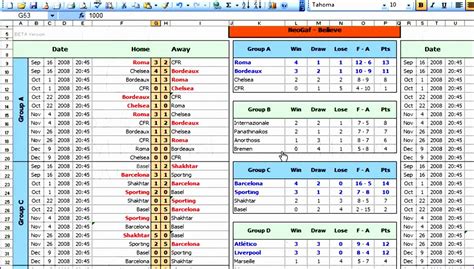 10 Excel League Table Template Excel Templates Excel Templates