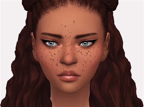 Siri Fullface Freckles The Sims 4 Catalog