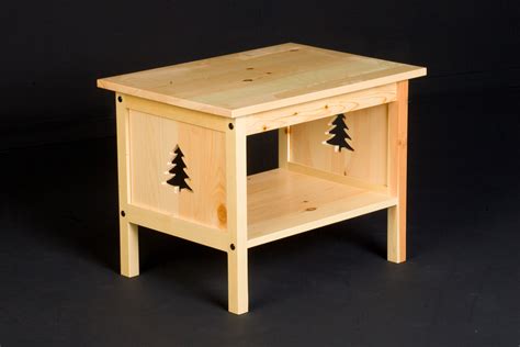 Pine End Table Viking Log Furniture