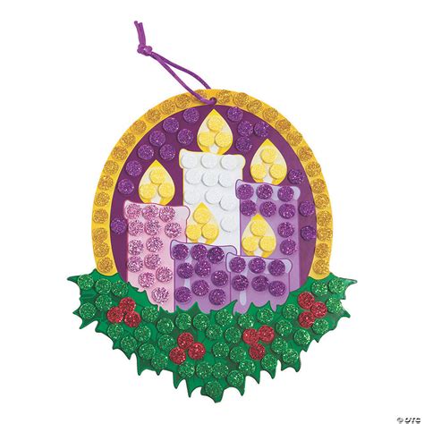 Mosaic Advent Candle Craft Kit Makes 12