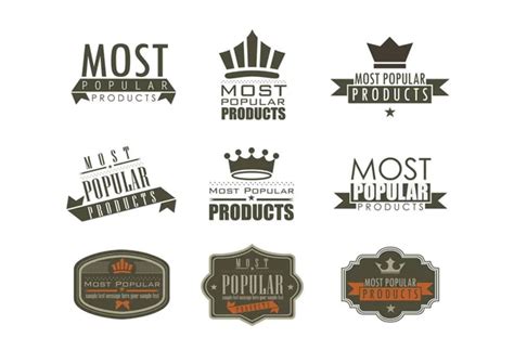 Most Popular Signs And Labels ⬇ Vector Image By © Rekaa Vector Stock