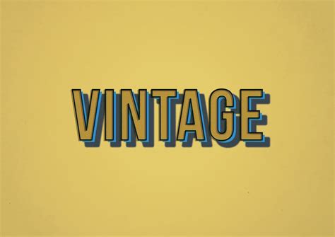 One of the best ways to get text to move, is to animate it when it comes into the screen. vintage effect final | Text effects, Graphic design ...