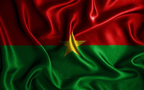 Download Wallpapers Burkina Faso Flag 4k Silk Wavy Flags African