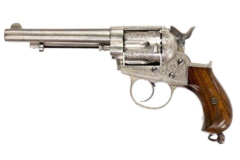 Fine Factory Engraved Spanish Made Colt Model 1877 Revolver By Orbea