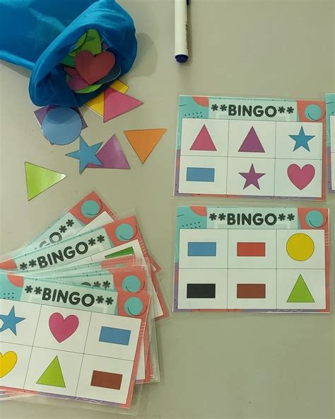 Bingo das formas geométricas Educação Infantil Prof Jéssica Cristina