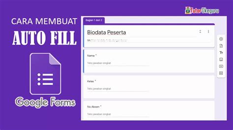 Cara Membuat Autofill Google Form - YouTube