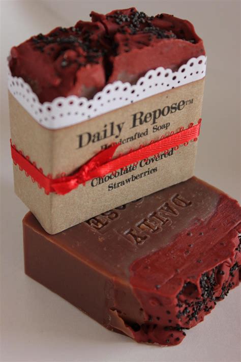 Bar soaps are packed with hydrating, gentle ingredients. Chocolate Covered Strawberries Soap Bar Bath SCENTED ...