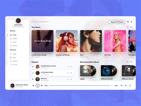 Music Player Web App On Behance