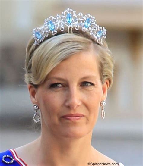 Sophie kept with event organizers' emphasis on. Sophia Countess of Wessex wearing her Aquamarine Tiara # ...
