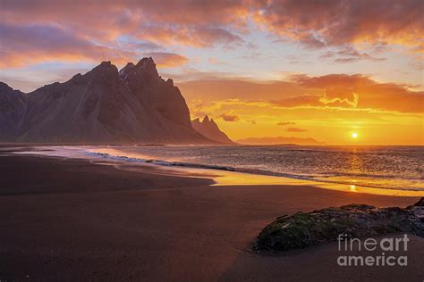 Iceland Sunrise Beach Serenity Photograph By Mike Reid Fine Art America