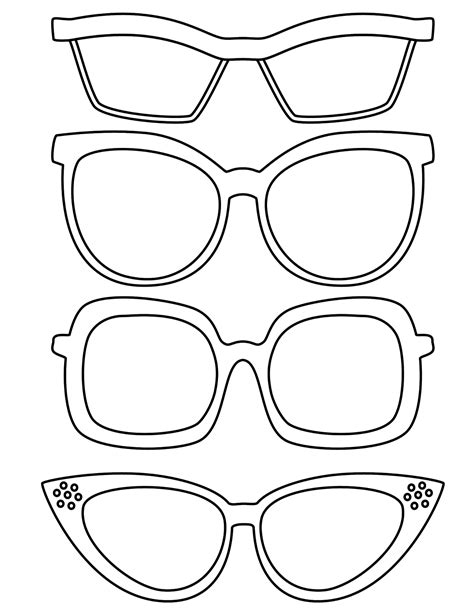 Glasses Coloring Download Glasses Coloring For Free 2019