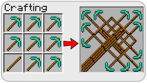How To Craft A Multi Pickaxe Of God In Minecraft Secret Recipe