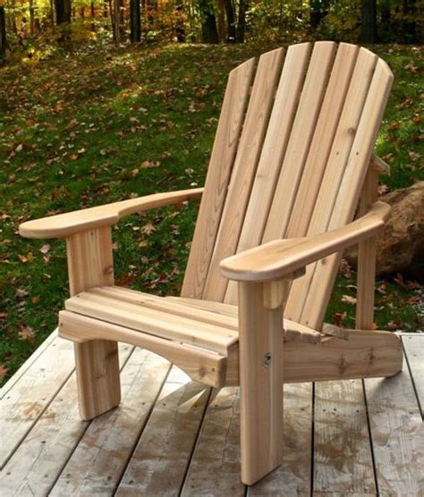 There is a reason why wood and adirondack furniture go together so well. Classic Cedar Adirondack Chair - Handmade by Ozark ...