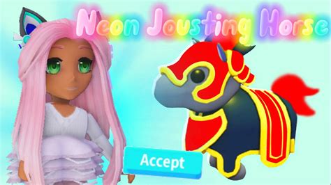 Neon Jousting Horse In Adopt Me Trading Neon Jousting Horse Offers For