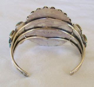Wallace Yazzie Jr Turquoise Bracelet Navajo Sterling Silver Native