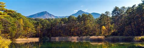 Goshiki Numa Urabandai Fukushima Autumn Japan Stock Image Image Of